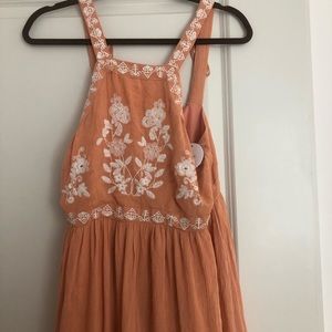 En Crème, Orange Maxi Dress
